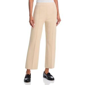 325$ Theory Flared Leg Pull On Ankle Pants High Rise Size M Sand Beige